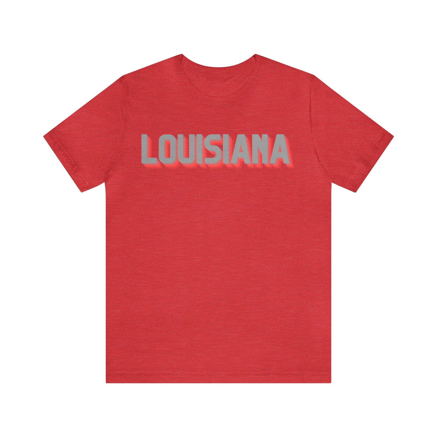 Louisiana Pride Jersey T-Shirt (Red)