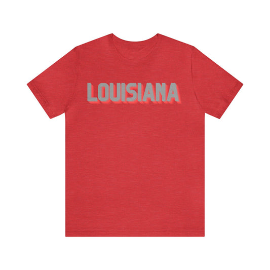 Louisiana Pride Jersey T-Shirt (Red)