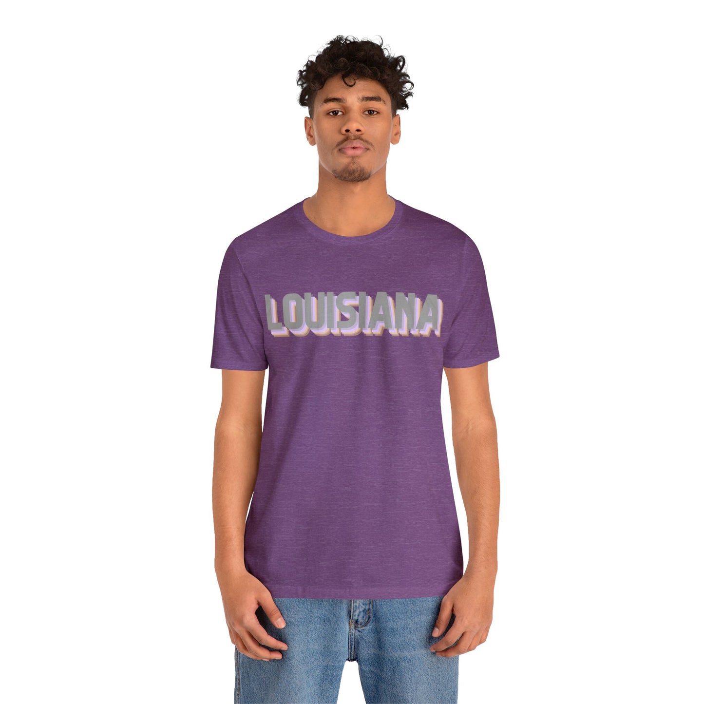 Louisiana Pride Jersey T-Shirt (Purple)