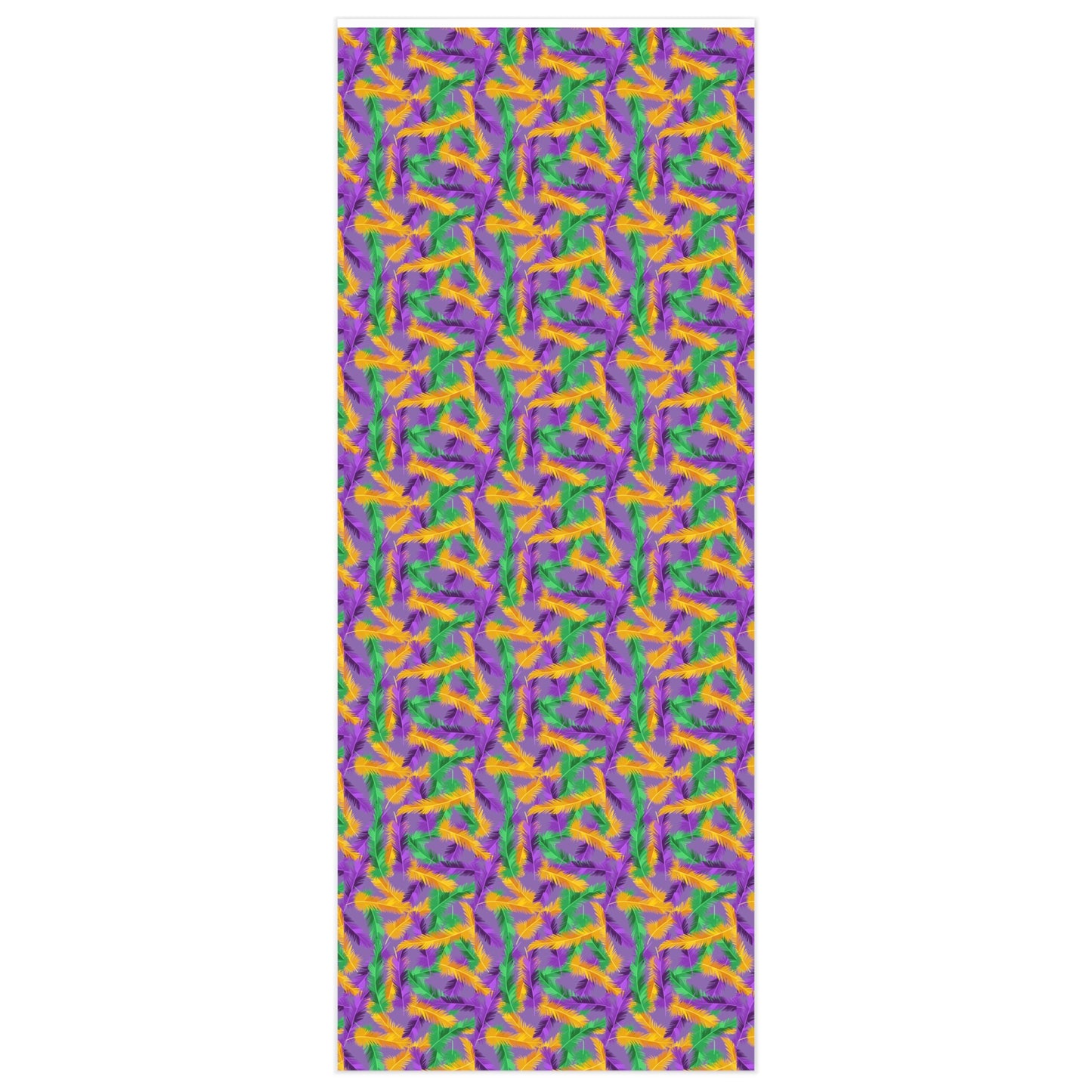 Mardi Gras Feathers Wrapping Paper