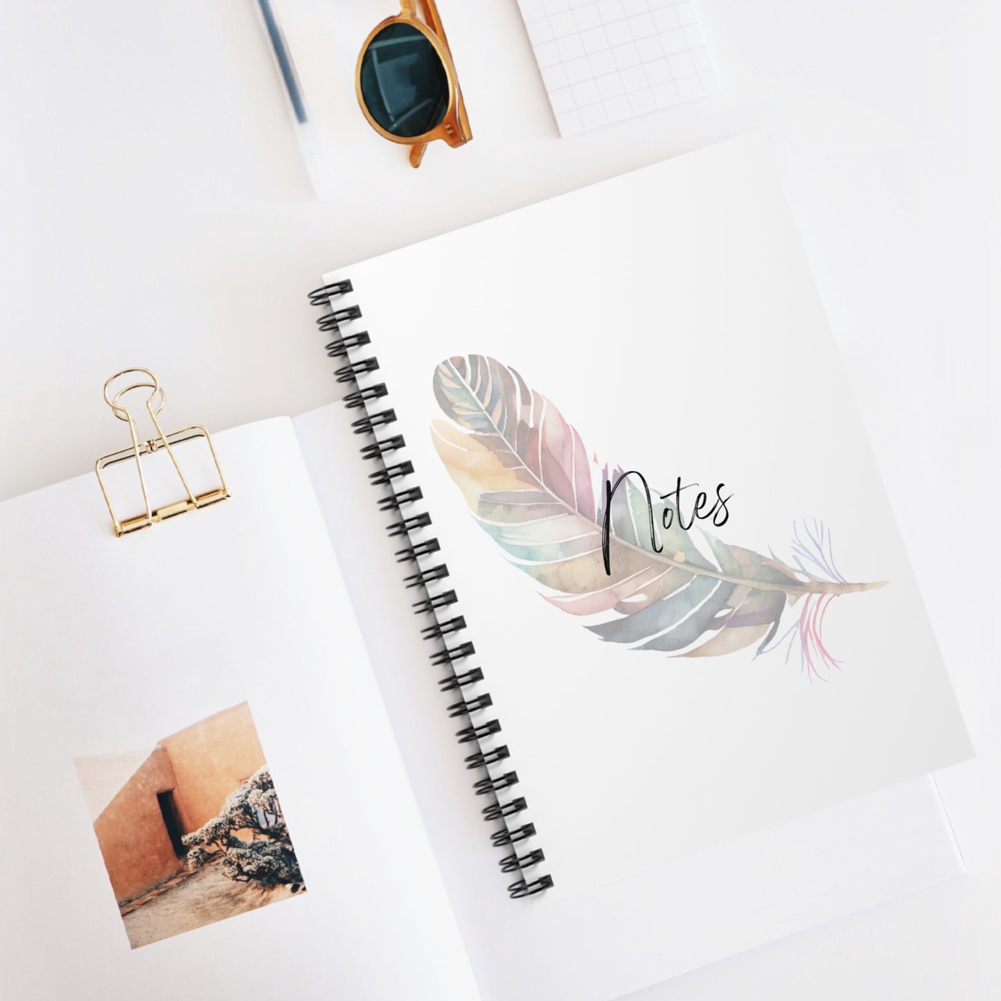 Feather Notes Spiral Notebook - Ruled Line