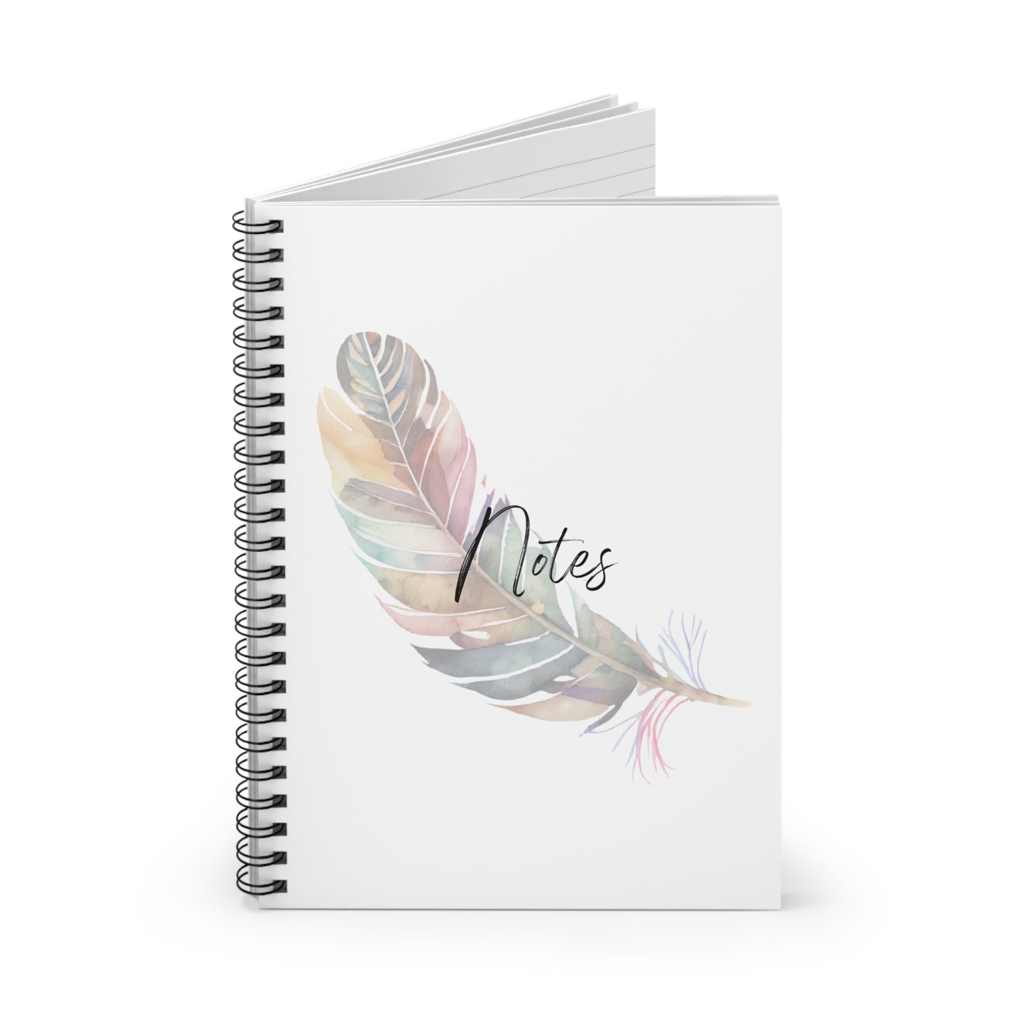 Feather Notes Spiral Notebook - Ruled Line