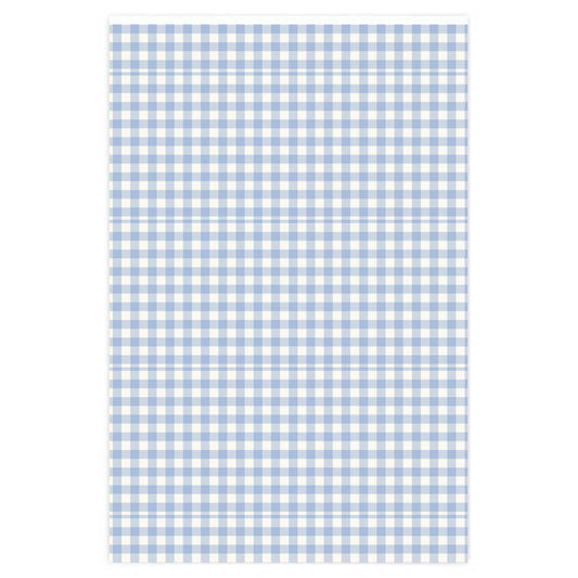 Blue Gingham Wrapping Paper