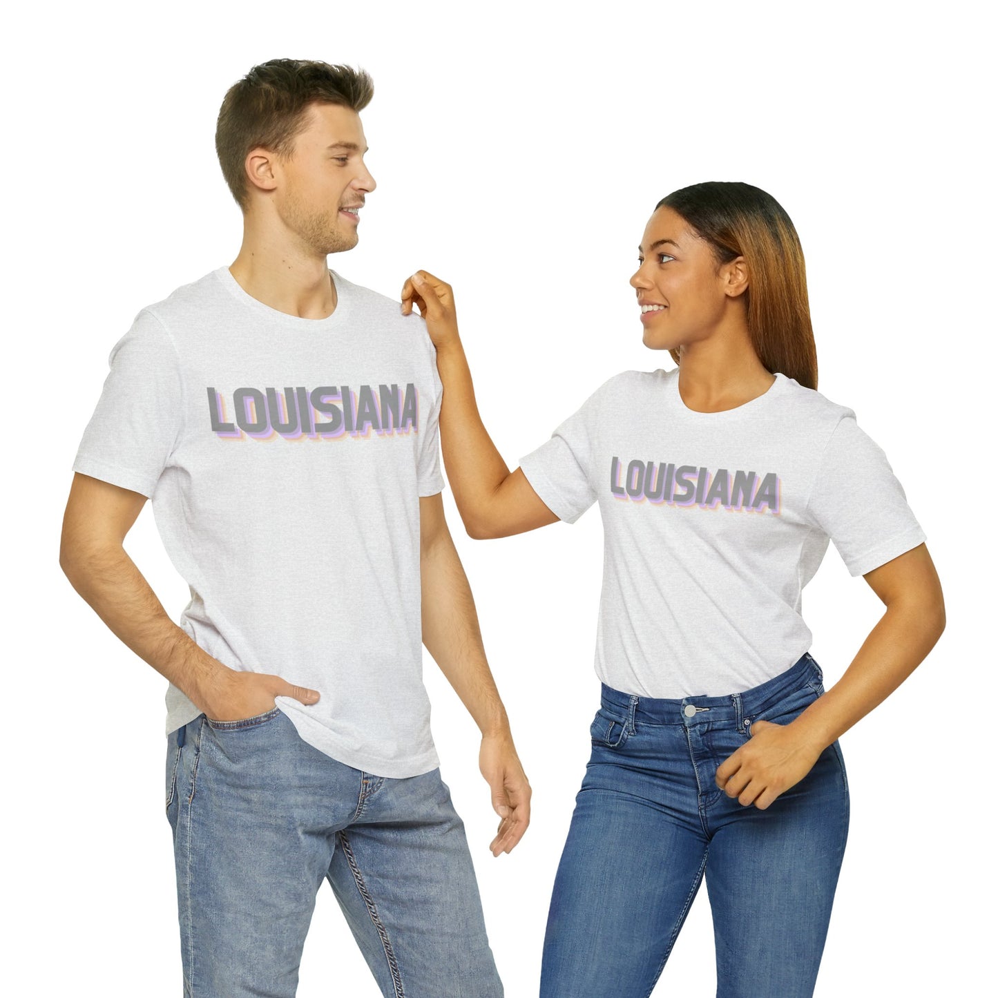 Louisiana Pride Jersey T-Shirt (Purple)