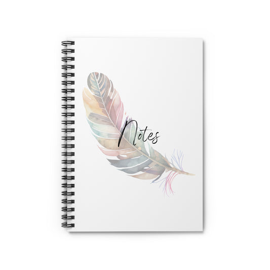 Feather Notes Spiral Notebook - Ruled Line