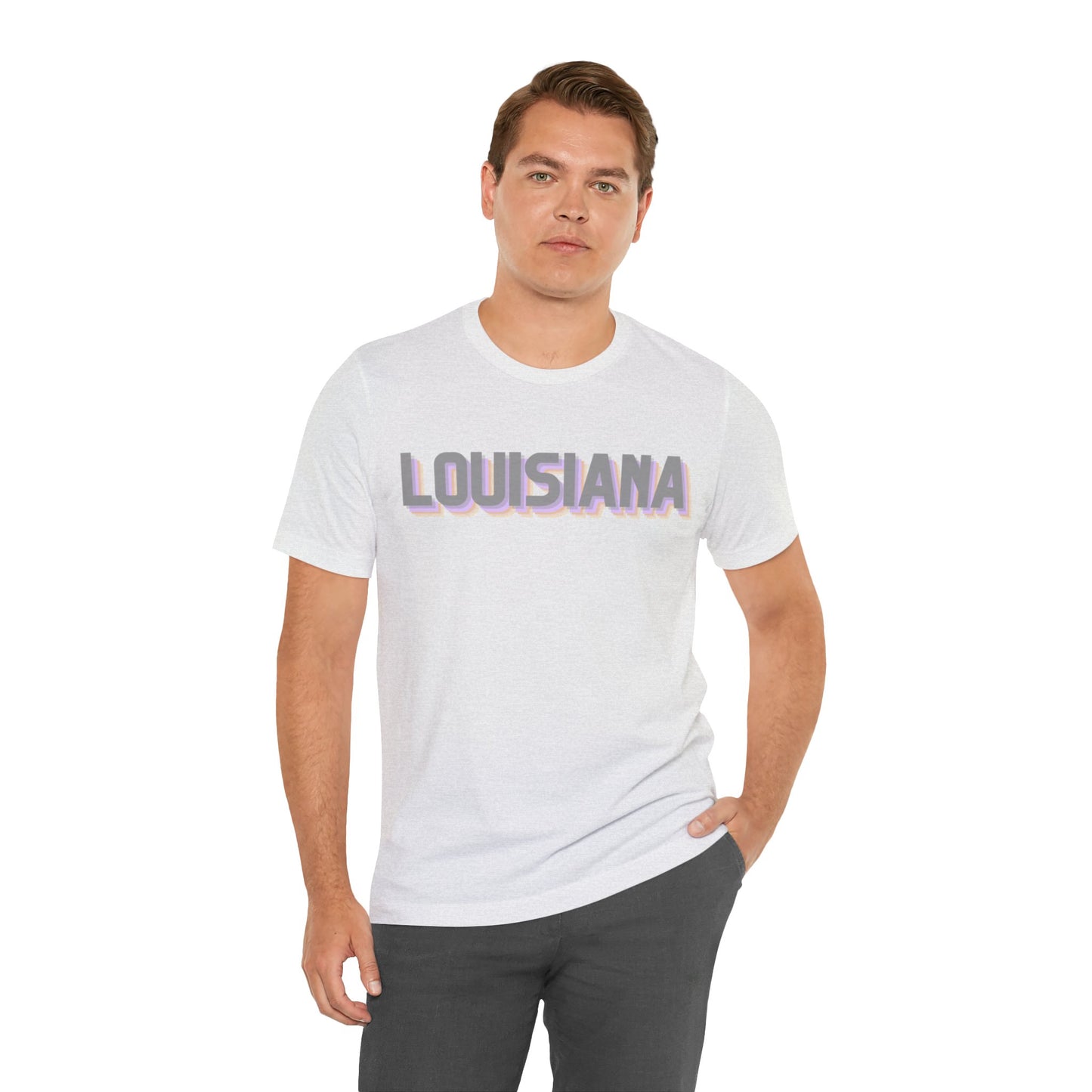 Louisiana Pride Jersey T-Shirt (Purple)