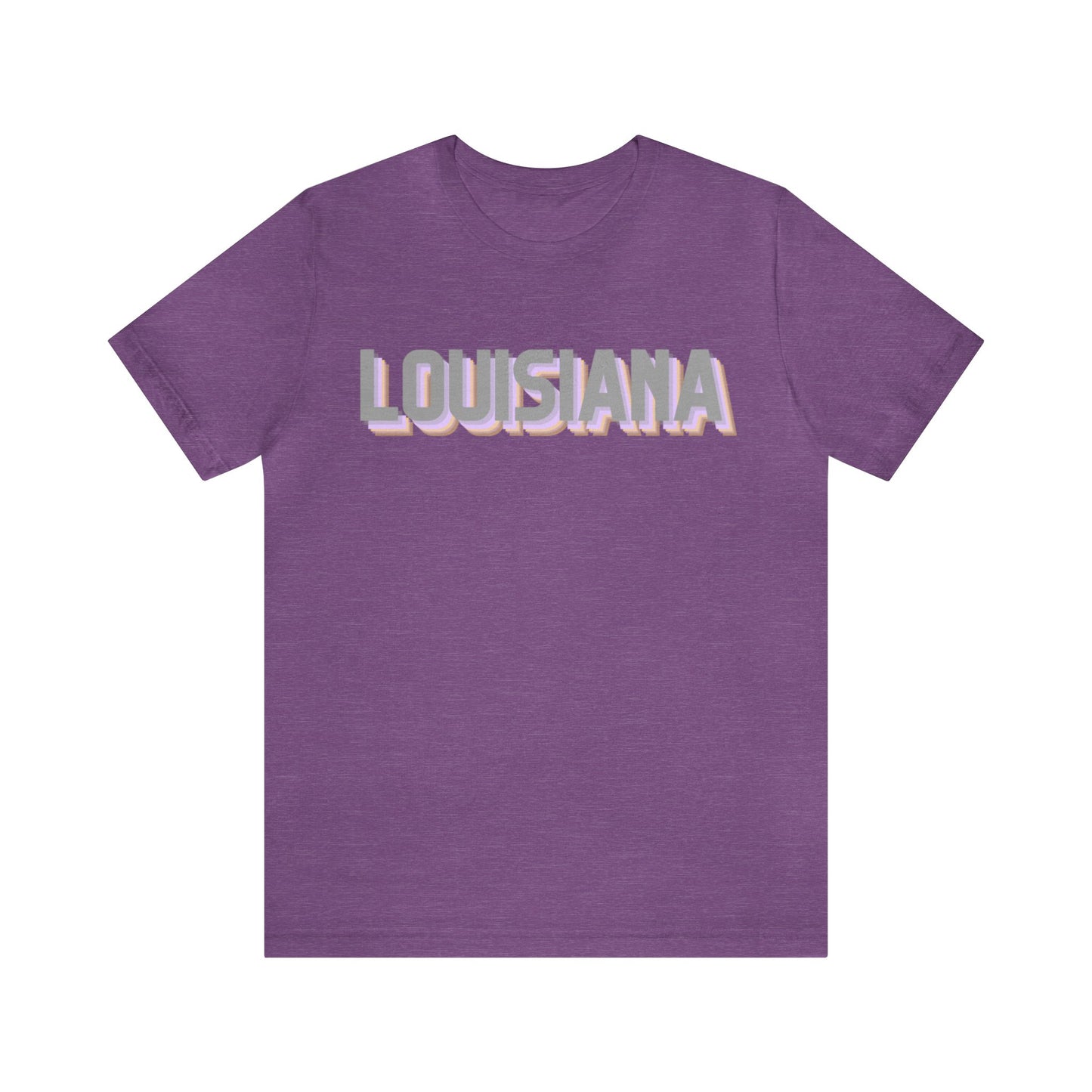 Louisiana Pride Jersey T-Shirt (Purple)