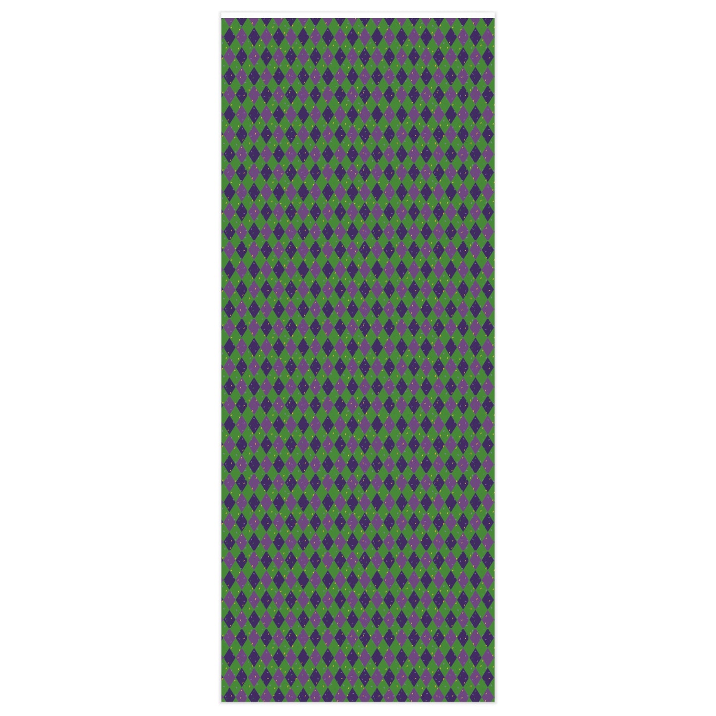 Mardi Gras Argyle Wrapping Paper