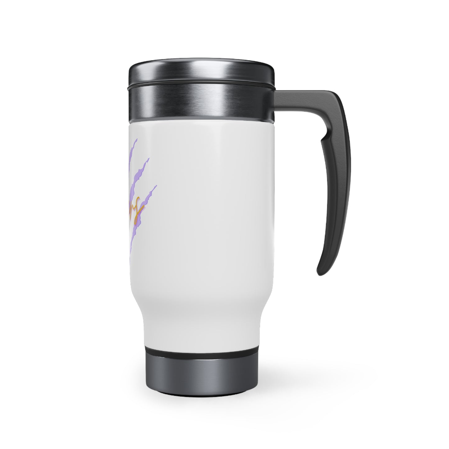 Tigers Stainless Steel Travel Mug with Handle, 14oz