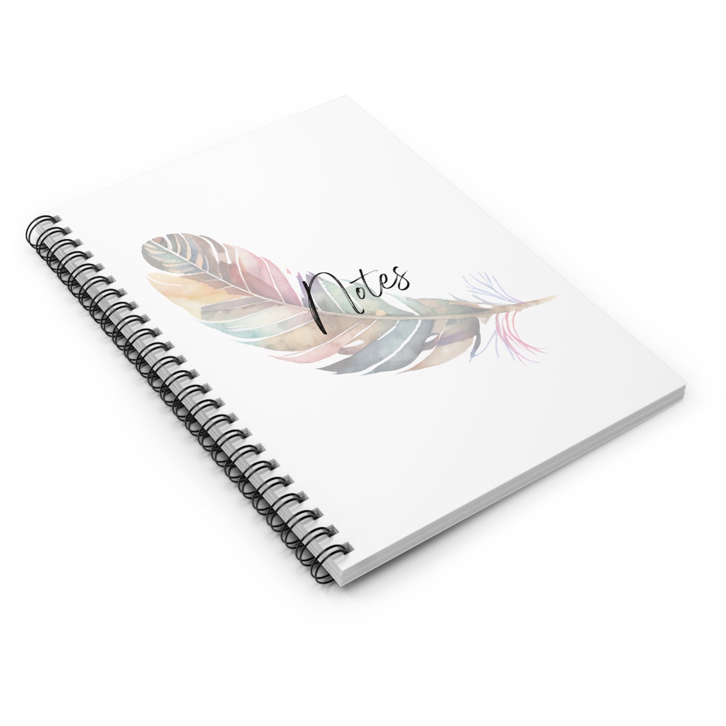 Feather Notes Spiral Notebook - Ruled Line