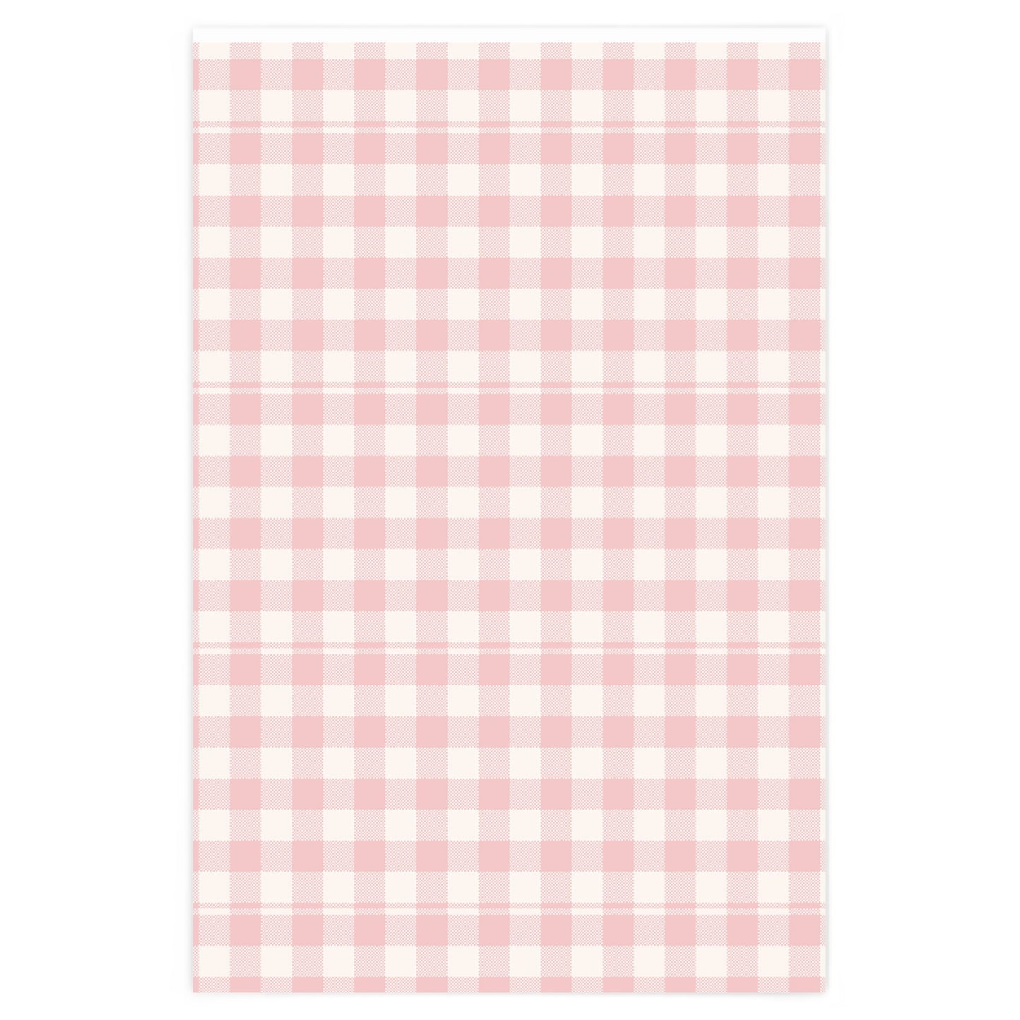 Pink Gingham Wrapping Paper