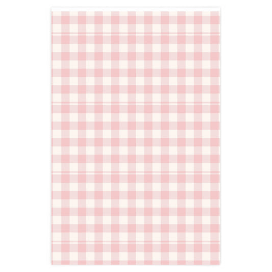 Pink Gingham Wrapping Paper